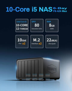 Thiết Bị Lưu Trữ Nas Terramaster F6-424 Max 6 Bay 132tb 3