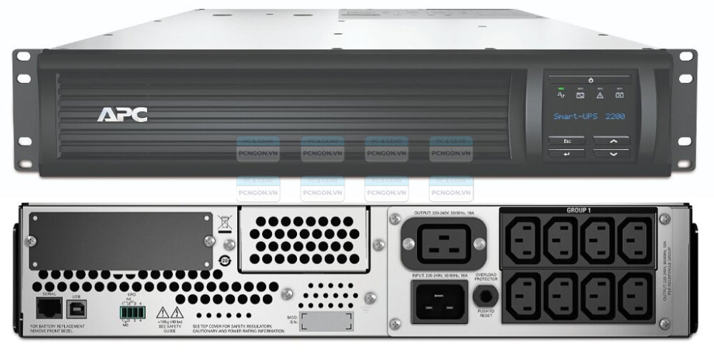 Bộ Lưu điện Apc Smart Ups 2200va Lcd Rm 2u 230v (smt2200rmi2u) 4