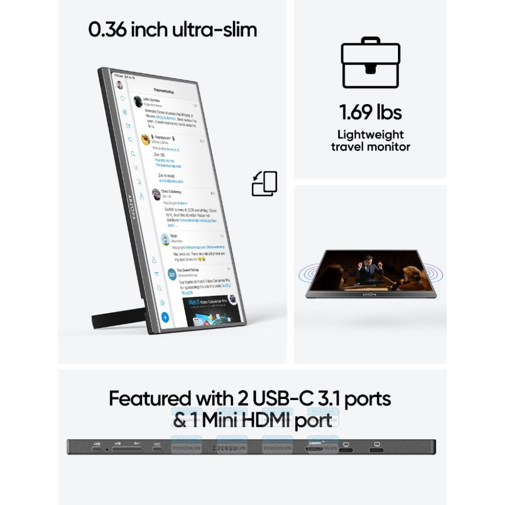 Màn Hình Di động Arzopa Z1c 16.1 Inch Full Hd Ips 60hz 2