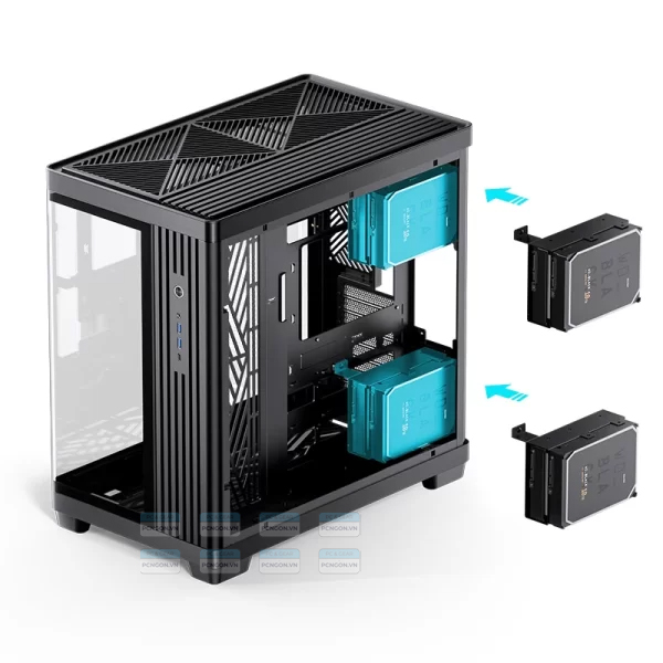 Vỏ Case Máy Tính Jonsbo Tk-4 (black, White) (2)