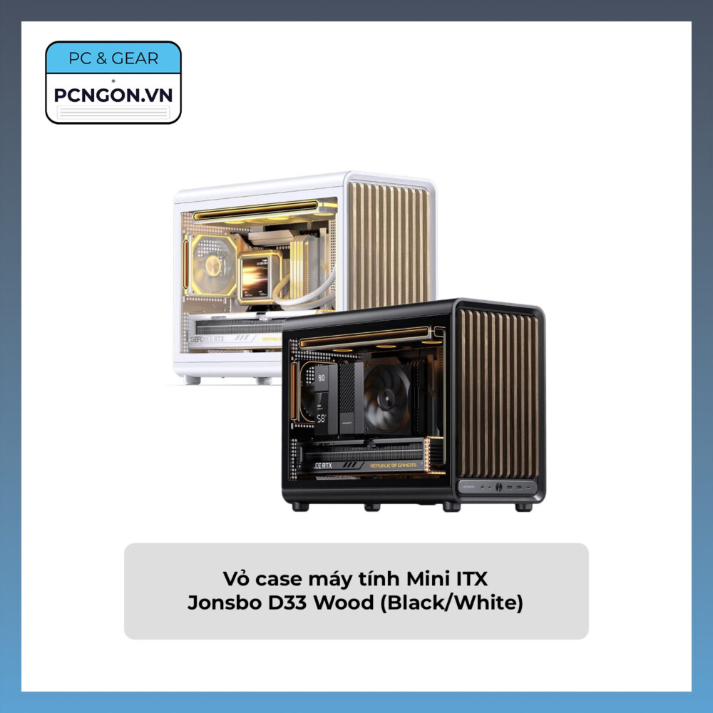 Vỏ Case Máy Tính Mini Itx Jonsbo D33 Wood (black, White)
