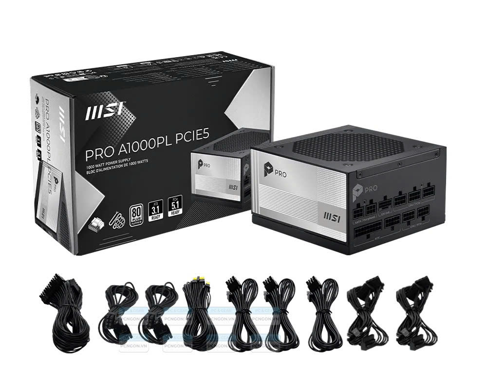 Nguồn Msi Có Thiết Kế đẹp, Hỗ Trợ Chuẩn Pcie Mới Và Tối Ưu Cho Vga đời Mới