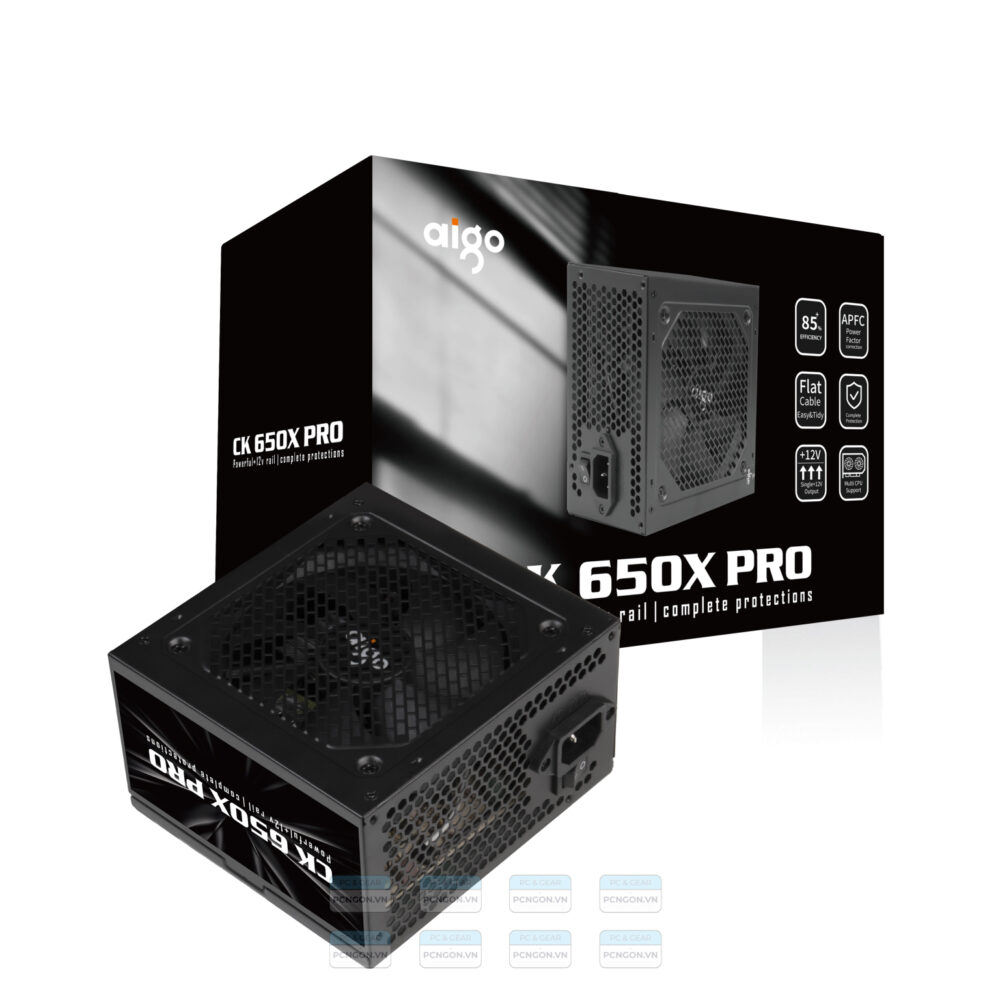 Nguồn Máy Tính Aigo Ck650pro 650w 80 Plus Eficiency (6)