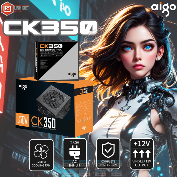 Nguồn Máy Tính Aigo Ck350 350w (12)