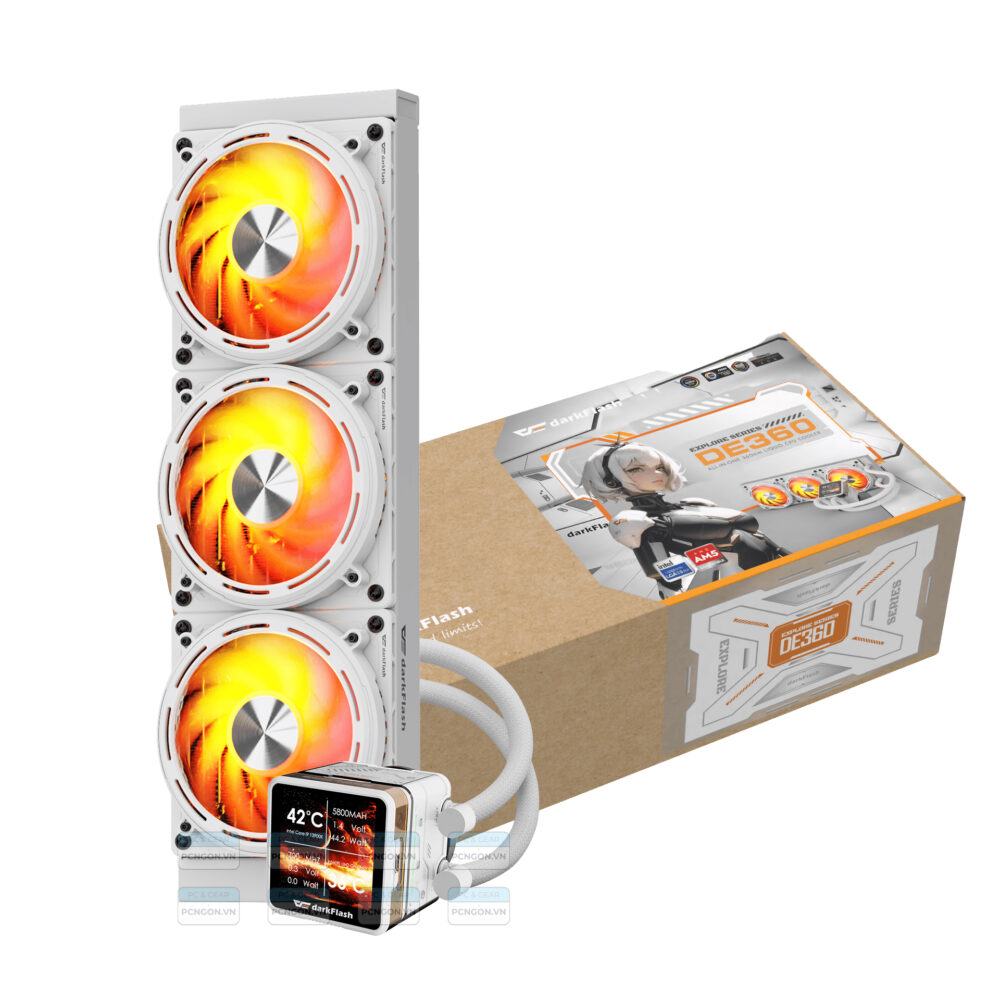 Tản Nhiệt Nước Aio Darkflash De360 (black, White) (3)