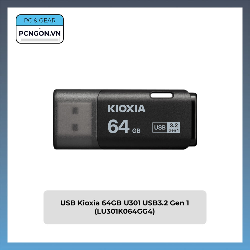 Usb Kioxia 64gb U301 Usb3.2 Gen 1 (lu301k064gg4)